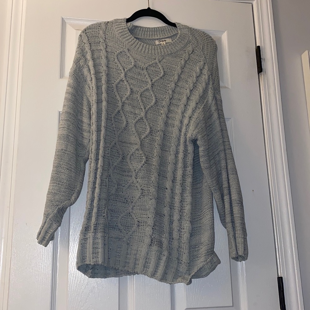 Light blue knitted sweater from Dillards
